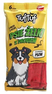 TUF TUF Psie Żelki - Paski z drobiem 6szt - Przysmaki dla psów - miniaturka - grafika 1
