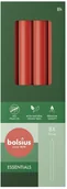 Świece - Świeca stołowa BOLSIUS Essentials 8H 23CM 8szt. DELIKATNA CZERWIEŃ - miniaturka - grafika 1