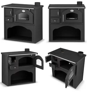 Piec koza kuchenka kuchnia węglowa westfalka 6-8kW (kolor: czarny, średnica wylotu spalin: 130 mm) - spełnia anty-smogowy EkoProjekt 99680120 - Kuchnie węglowe - miniaturka - grafika 7
