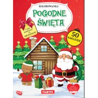 Kolorowanki, wyklejanki - Martel Kolorowanka z naklejkami. Pogodne święta Ratajszczak Katarzyna, Gdula Adam - miniaturka - grafika 1