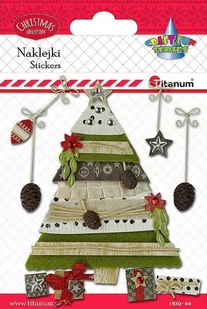 Titanum Naklejki 3D choinka - Pozostałe akcesoria dla plastyków - miniaturka - grafika 1