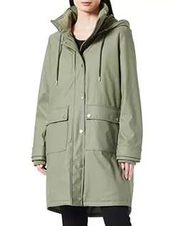 Kurtki damskie - TOM TAILOR Damski płaszcz przeciwdeszczowy parka 1032473, 10905 - Tree Moss Green, M - grafika 1
