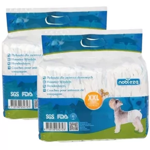 Pieluchy Dla Psa Duże XL 60*37cm Pampersy Pies Kot - Specjalistyczne artykuły dla zwierząt - miniaturka - grafika 1