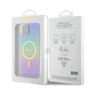 Etui Guess IML Iridescent MagSafe do iPhone 15 Plus - fioletowe - Etui i futerały do telefonów - miniaturka - grafika 8