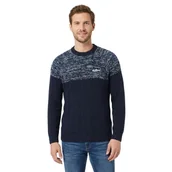 Swetry męskie - Sweter męski Pepe Jeans Manuel bawełniany granatowy-M - miniaturka - grafika 1