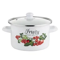 Garnki - Garnek emaliowany Emalia Polska Pleszew Kalina 18 cm 2,65 l - miniaturka - grafika 1