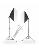 Lampy studyjne - Zestaw 2 lamp SOFTBOX 50x70 300W LED - miniaturka - grafika 1