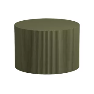 Okrągły stolik w kolorze khaki ø 60 cm Sanne – WOOOD - Ławy i stoliki kawowe - miniaturka - grafika 1