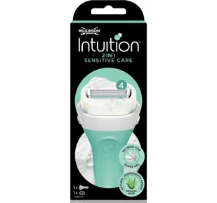 Wilkinson Sword Intuition Sensitive maszynka do golenia With 100% Natural Aloe + Vitamin E - Maszynki do golenia i wkłady - miniaturka - grafika 1