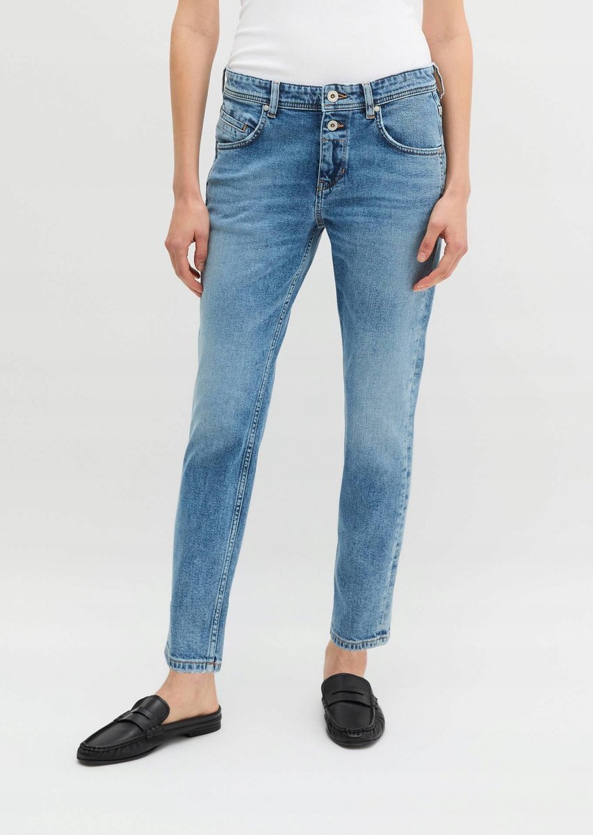 MARC O'POLO JEANSY DAMSKIE PROSTE NIEBIESKIE Z PRZETARCIAMI 33/34 17AA