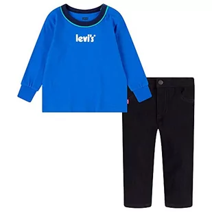 Levi's Lvb Plakat Logo Ringer & Denim Baby, Skydiver, 6 miesi?cy - Odzież sportowa dziecięca - miniaturka - grafika 1