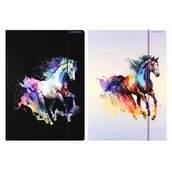 Teczki i skoroszyty - Starpak Teczka z gumką A4 Horses 559714 - miniaturka - grafika 1