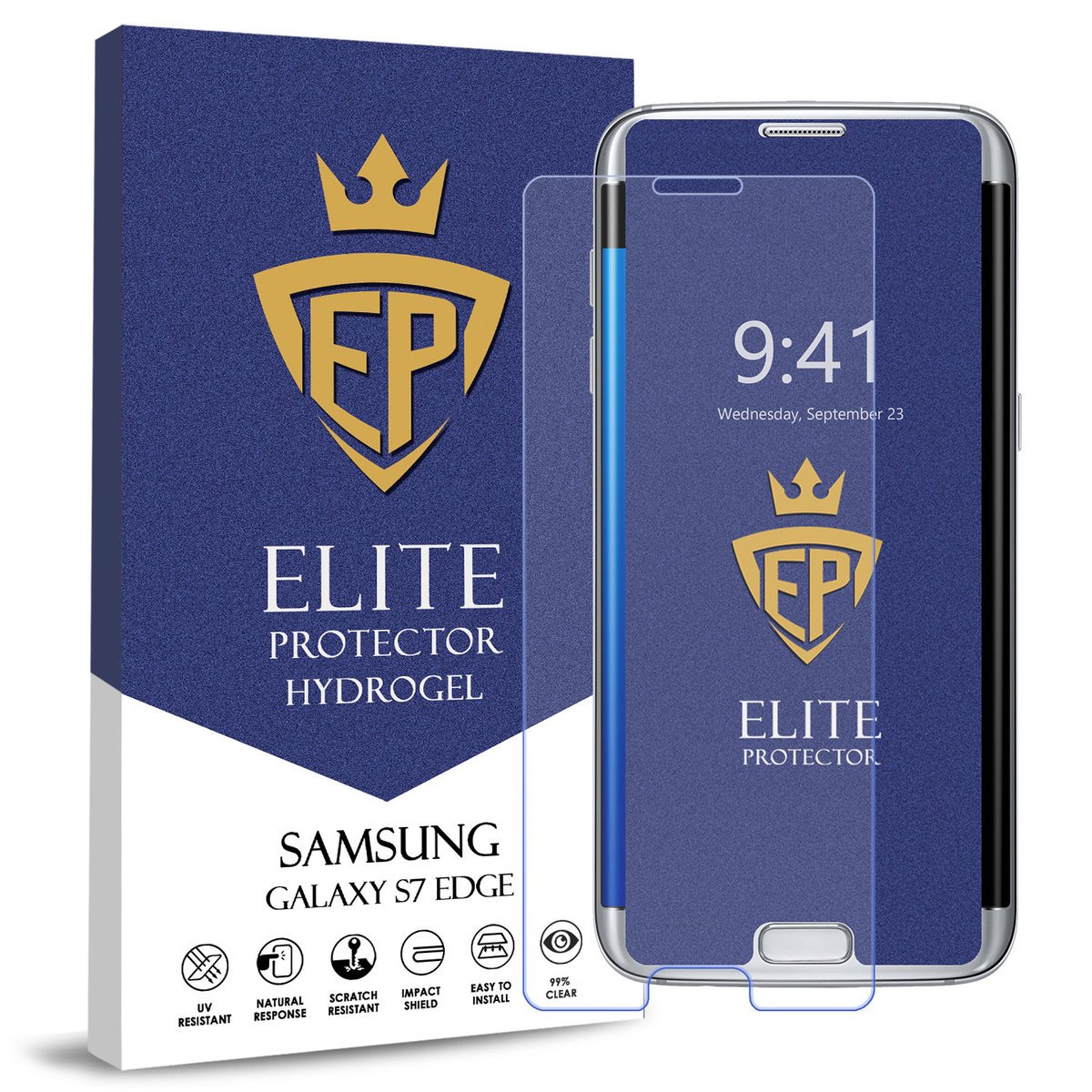 FOLIA 5D CAŁY EKRAN NA TELEFON DO SAMSUNG GALAXY S7 EDGE HYDROŻELOWA