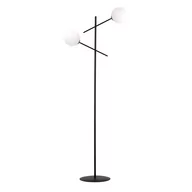 Lampy stojące - Emibig LINEAR LP2 BLACK/OPAL 1169/LP2 lampa podłogowa nowoczesna klosze 1169/LP2 - miniaturka - grafika 1