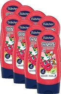 Kosmetyki kąpielowe dla dzieci - Bubchen Raspberry fun 2w1 shampoo i żel pod prysznic dla dzieci, 8 x 230 ml - delikatne mycie włosów i łagodnie oczyszczająca kąpiel pod prysznic, bez silikonu, opakowanie 8 szt. - miniaturka - grafika 1