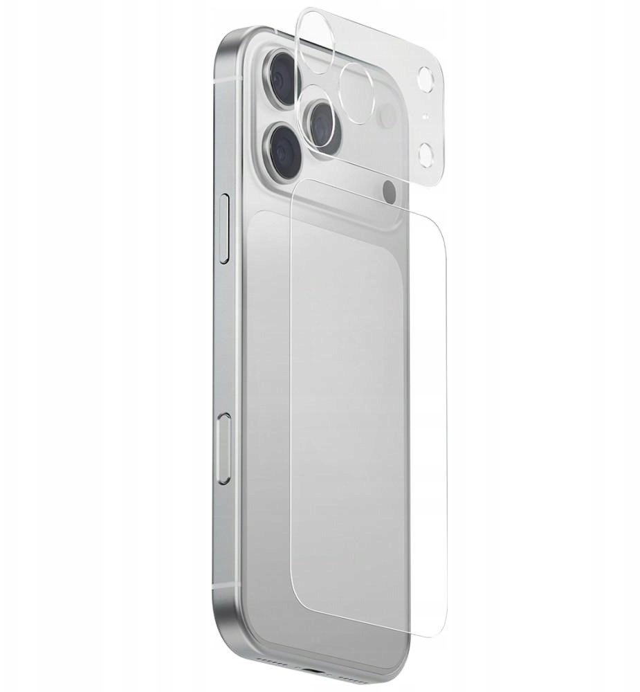 Ochrona modułu aparatu i tylnego panelu UNIQ Optix Aeroshield+ Camera Module Protector do Apple iPhone 17 Pro przezroczysty