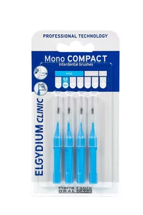 Pierre Fabre ELGYDIUM Mono COMPACT-1 (niebieskie) - szczoteczki międzyzębowe 0,8mm 4szt. - NOWOŚĆ - Szczoteczki międzyzębowe - miniaturka - grafika 1