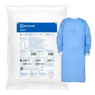 Odzież medyczna - Fartuch sterylny L z mankietem, wiązany na troki (włóknina SMS 35g) 50szt - miniaturka - grafika 1