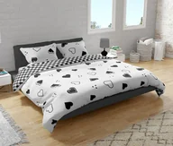 Pościel - Pościel bawełniana 220x200 Serca 009 Fashion 2 - miniaturka - grafika 1