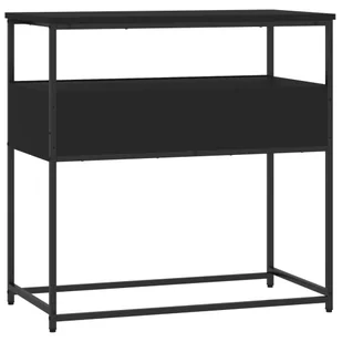Stolik konsolowy, czarny, 75x40x75 cm, materiał drewnopochodny Lumarko! - Konsole i sekretarzyki - miniaturka - grafika 9