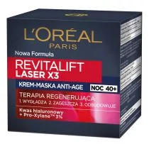 Loreal Paris PARIS REVITALIFT LASER X3 NOC ZAAWANSOWANA FORMUŁA ANTI-AGE KREM-MASKA 50ML A7564300 - Kremy do twarzy - miniaturka - grafika 1