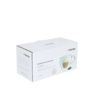 Zestaw szklanek z podwójną ścianką i uchem HOMLA CEMBRA HEARTS 150 ml - 2 szt. - Filiżanki - miniaturka - grafika 2