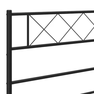 Metalowe wezgłowie, czarne, 75 cm Lumarko! - Inne meble do sypialni - miniaturka - grafika 2