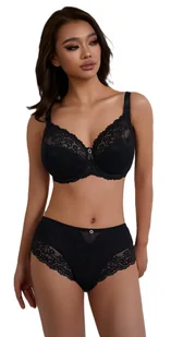 Biustonosz Koronkowy Lanny Mode KORELLI , CZARNY 95F - Biustonosze - miniaturka - grafika 1