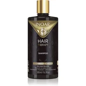 Szampony do włosów - INOAR Hair Therapy Shampoo, Szampon Naprawia i Wzmacnia Włókno Włosa, Głęboko Nawilża Włosy, 500ml - miniaturka - grafika 1