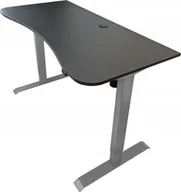 Biurka - Biurko Zdesk BC-114G-Po/B Szaro-Czarne 138 cm x 68 cm - miniaturka - grafika 1