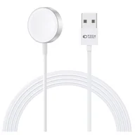 Akcesoria do smartwatchy - Ładowarka magnetyczna, indukcyjna do Apple Watch Tech-Protect UltraBoost USB-A, 1,2 m, biała - miniaturka - grafika 1