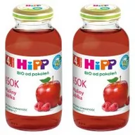 Soki i herbatki dla dzieci - Hipp Sok 100% maliny-jabłka po 4. miesiącu zestaw 2 x 200 ml Bio - miniaturka - grafika 1