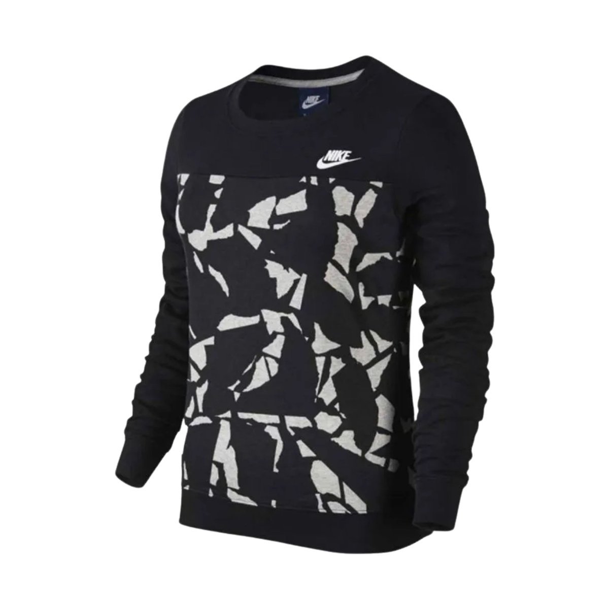 Damska Bluza Bez Kaptura Czarna Nike M
