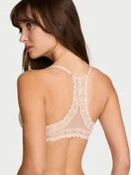 Biustonosze - Body by Victoria Biustonosz push-up zapinany z przodu z koronką na plecach Racerback - miniaturka - grafika 1