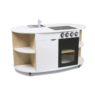 Zabawki AGD - MICKI Drewniana wyspa kuchenna meble dla dzieci wyposażenie zabawka kuchnia - miniaturka - grafika 1