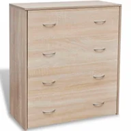 Komody - Komoda z 4 szufladami w kolorze dębu L4-P48 - miniaturka - grafika 1
