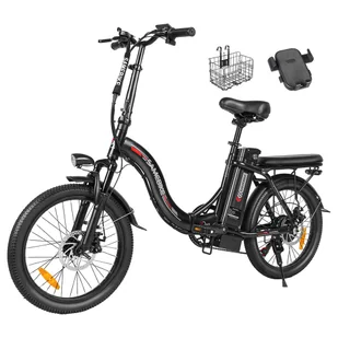 SAMEBIKE CY20 Folding Electric Bike  20*2 35-inch Spoke Wheel  350W Motor  36V 12Ah Battery  32km/h Max Speed  80km Max Range - Rowery elektryczne - miniaturka - grafika 1