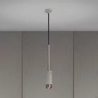 Lampy sufitowe - Lampa wisząca Exhaust Pendant Szara ze stalą - miniaturka - grafika 1