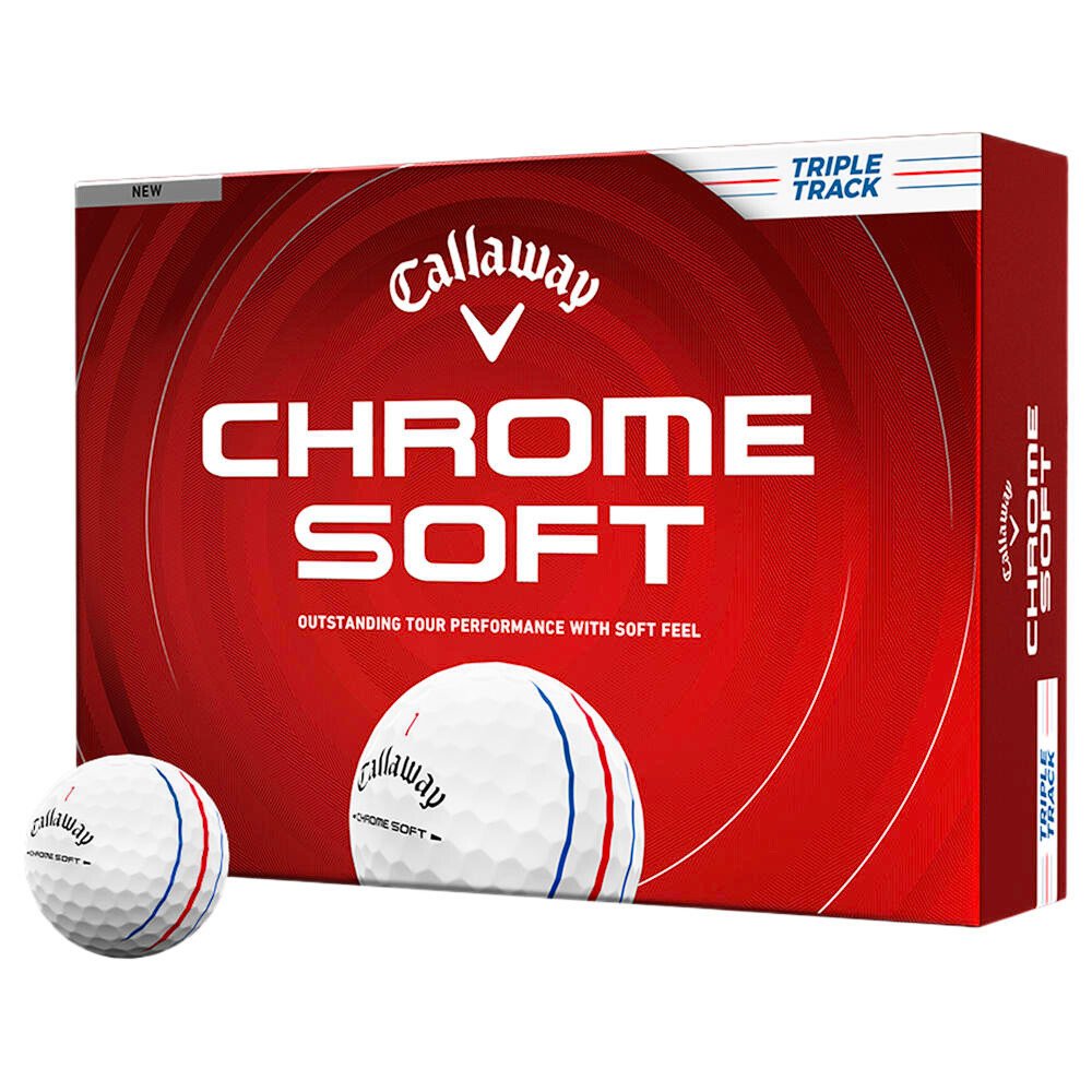 Piłki golfowe Callaway Chrome Soft 26 White Triple Track