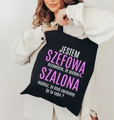 Torby i wózki na zakupy - EKO TORBA DLA SZEFOWEJ NA PREZENT - miniaturka - grafika 1