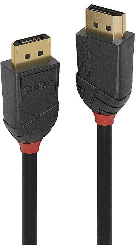 Lindy 5m DisplayPort 2.1 54G Cable, Black Line L36519