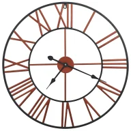 Zegary - Ścienny zegar retro z czerwonymi wskazówkami 58 cm W4-G62 - miniaturka - grafika 1
