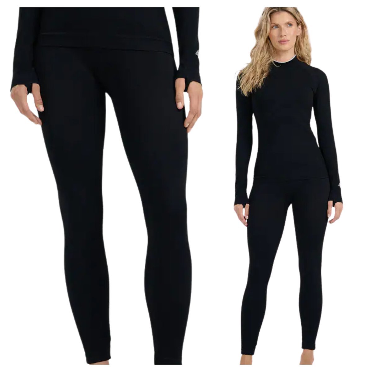 Bielizna termoaktywna bezszwowa (dół) damska 4F 4FWAW25USEAF206-20S Czarny XS/S