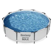 Baseny ogrodowe - Bestway Basen Max Pro stelażowy owalny 305x76cm 981797 - miniaturka - grafika 1