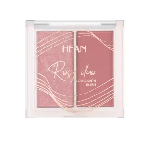 HEAN - ROSY DUO - Glow & Satin Blush - Podwójny róż do twarzy - 6 g - RD1 - PRETTY - Róże do policzków - miniaturka - grafika 1