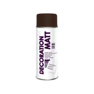 Chemia warsztatowa - Lakier dekoracyjny matowy DecoColor 400ml brązowy - miniaturka - grafika 1