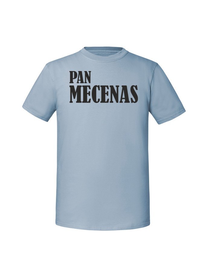 Męska koszulka z nadrukiem - Pan mecenas napis Mineralny Błękit 3XL