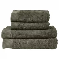 Ręczniki - Zone Denmark Zestaw ręczników łazienkowych Classic Olive Green 28639 4 szt. - miniaturka - grafika 1