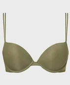 Biustonosze - Calvin Klein Biustonosz Push-Up Zielony 80D 2A2E2_E* 80D 2_2 - miniaturka - grafika 1