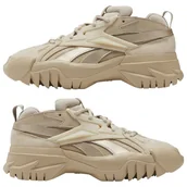 Sneakersy damskie - Skórzane buty damskie Reebok Club C Cardi V2 roz 40,5 sneakersy beż Cardi B - miniaturka - grafika 1